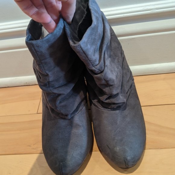 Faux suede booties - Picture 4 of 4